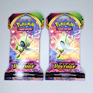 Pokemon TCG Sword & Shield Vivid Voltage Booster Pack (LOT OF 2) Unopened